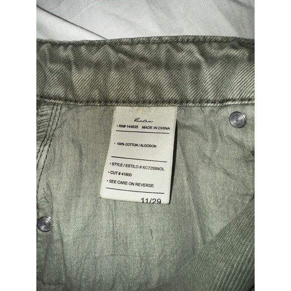 NWT KanCan Olive Green Mini High Rise Cutoff Shorts Size-11/29 - Picture 3 of 13